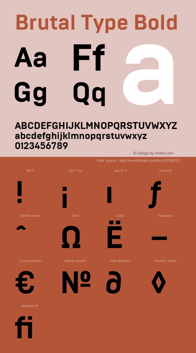 Brutal Type Bold Version 1.001;com.myfonts.brownfox.brutal-type.bold.wfkit2.47YR Font Sample