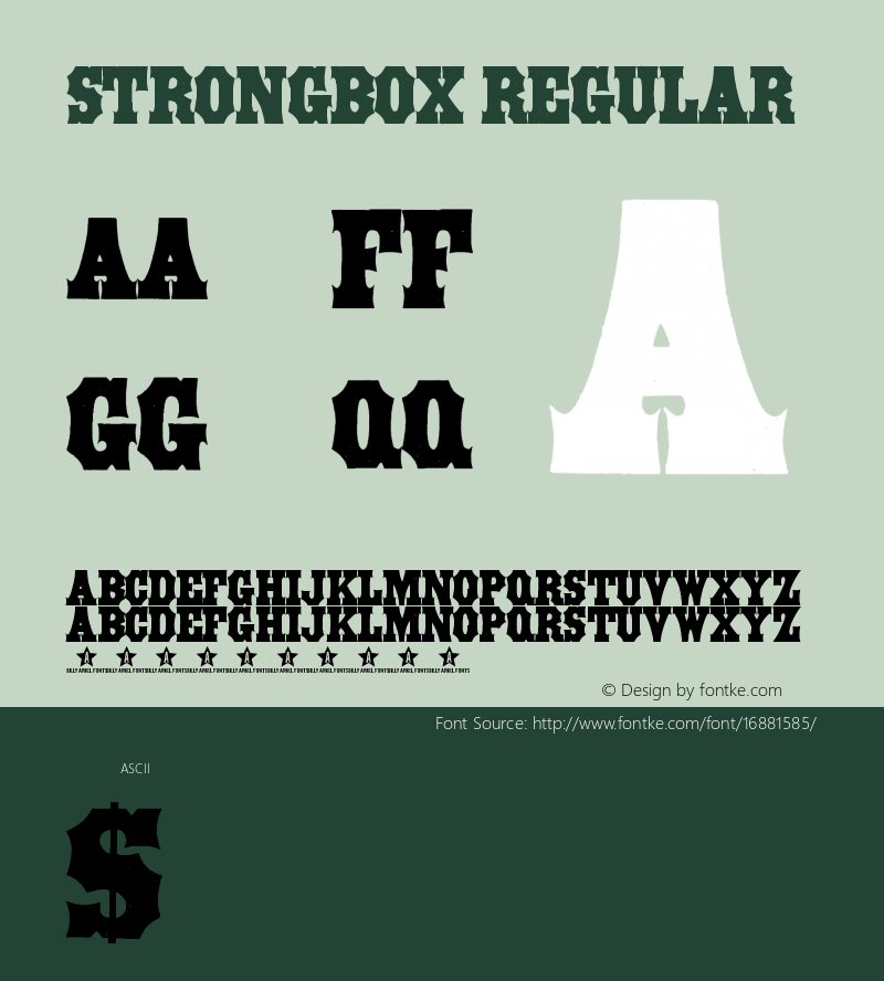 STRONGBOX Regular Version 1.000;PS 001.001;hotconv 1.0.56 Font Sample