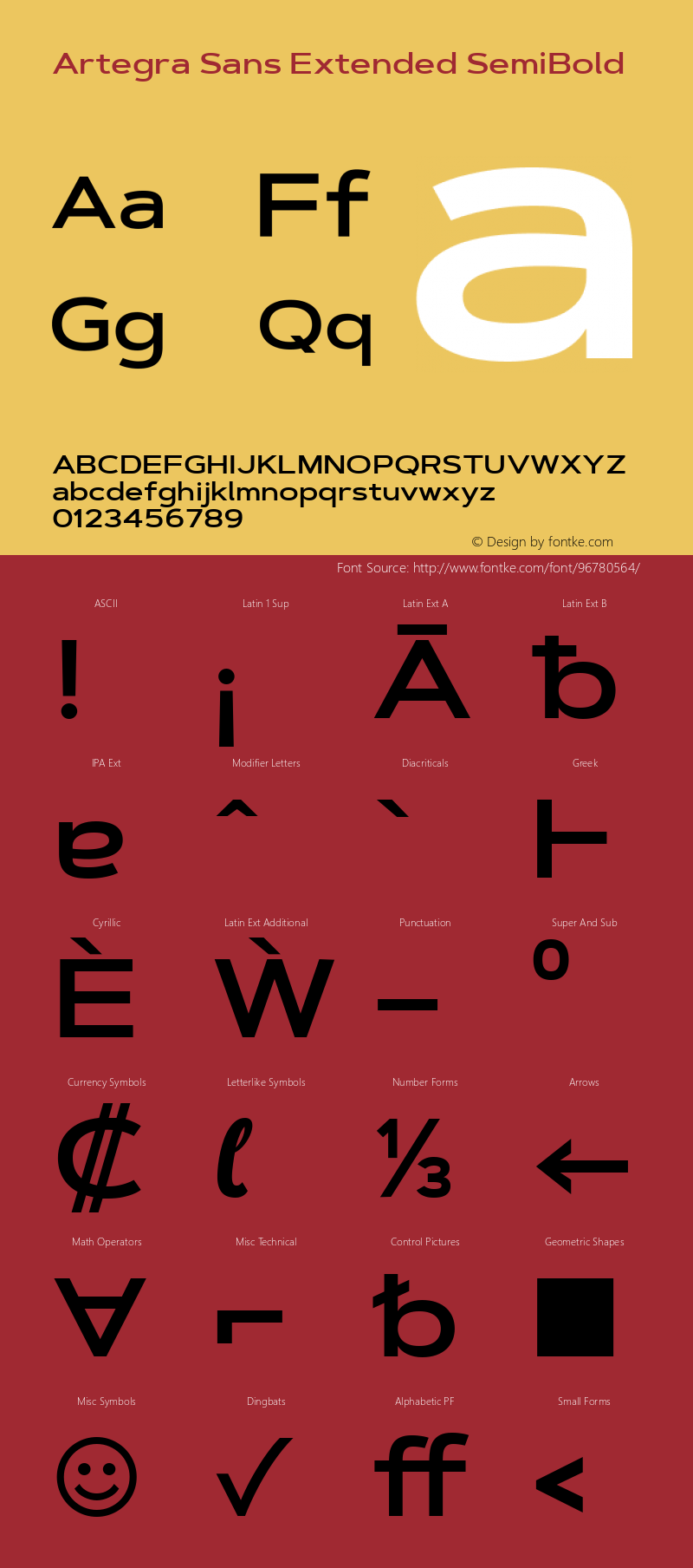 Artegra Sans Extended SemiBold 1.006 Font Sample