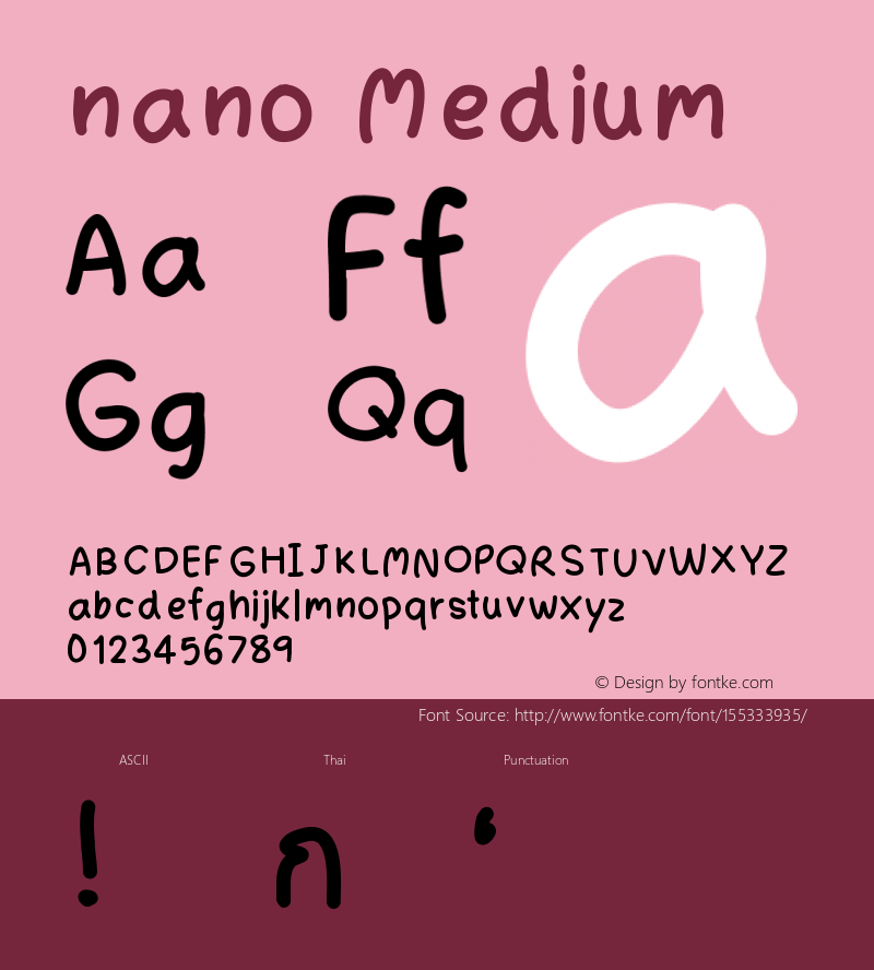 nano Version 001.000 Font Sample