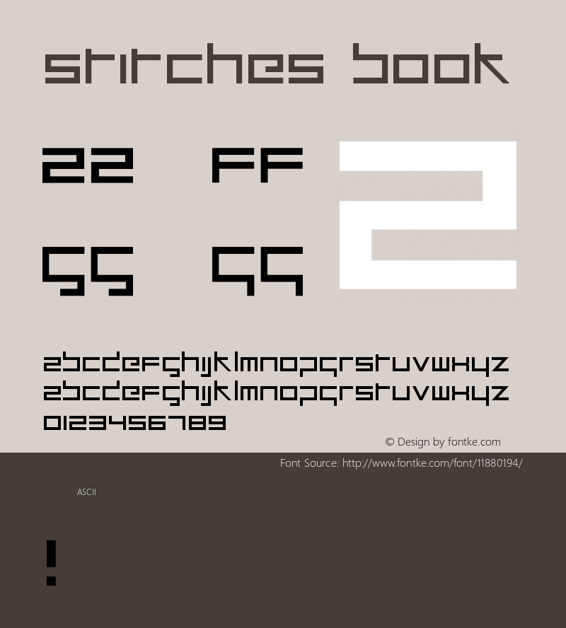 stitches Book Version v1.79 r2 Font Sample