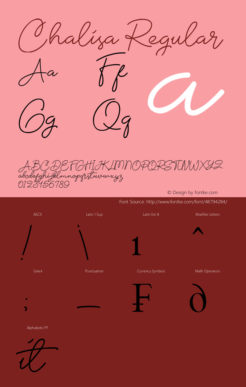 Chalisa Version 1.00;October 13, 2019;FontCreator 11.0.0.2365 64-bit Font Sample