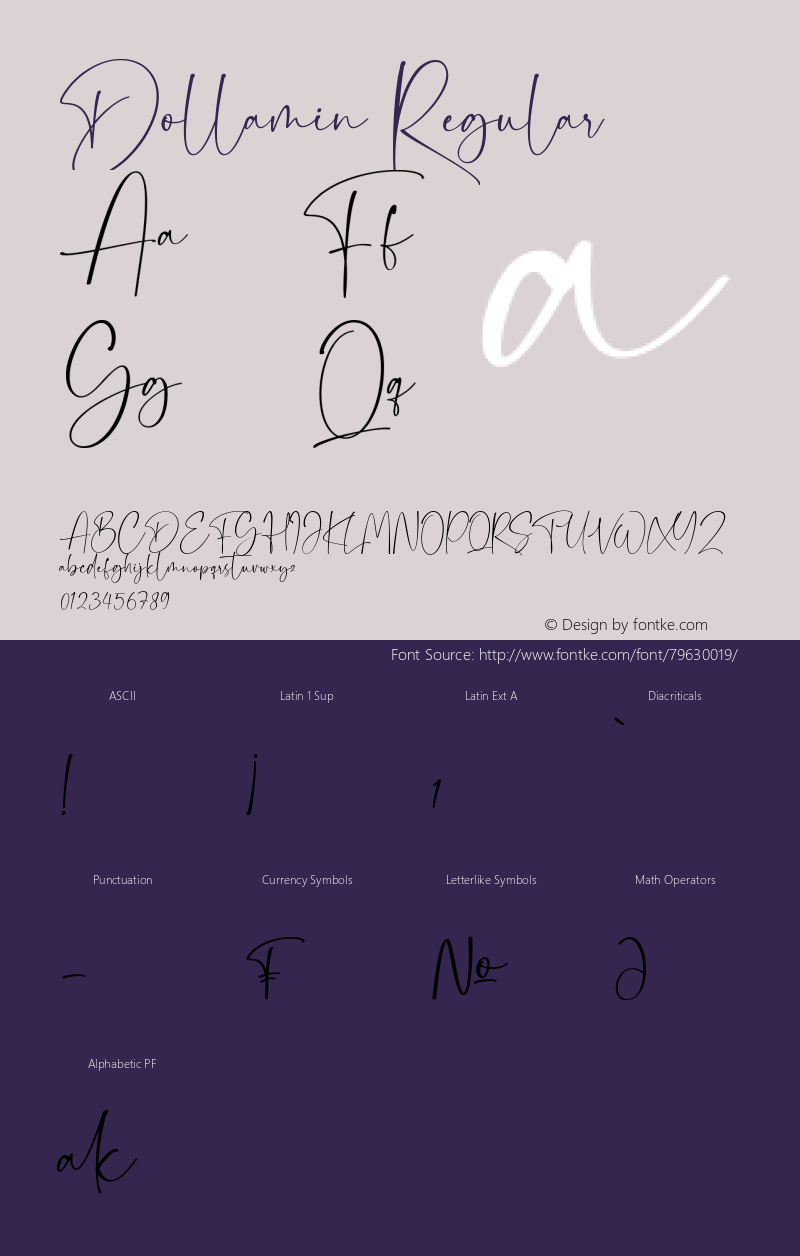 Dollamin Version 1.00;October 1, 2020;FontCreator 12.0.0.2525 64-bit Font Sample