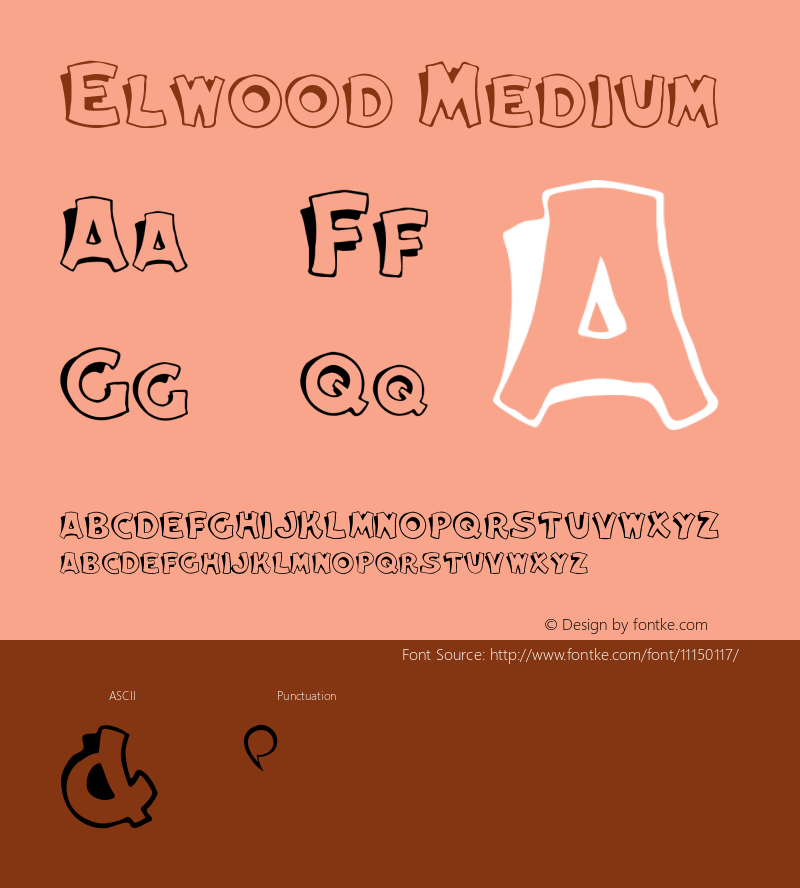 Elwood Medium Version 001.001 Font Sample