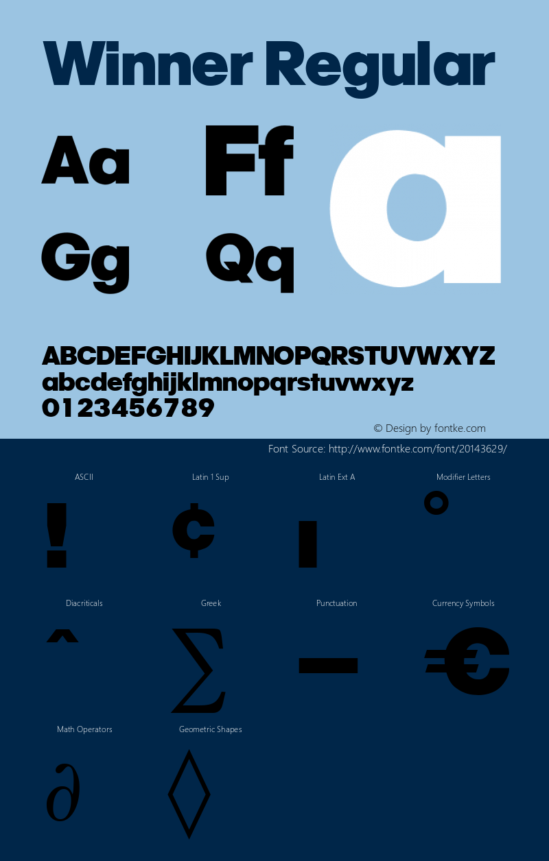 Winner Brendel            :10.12.1994 Font Sample