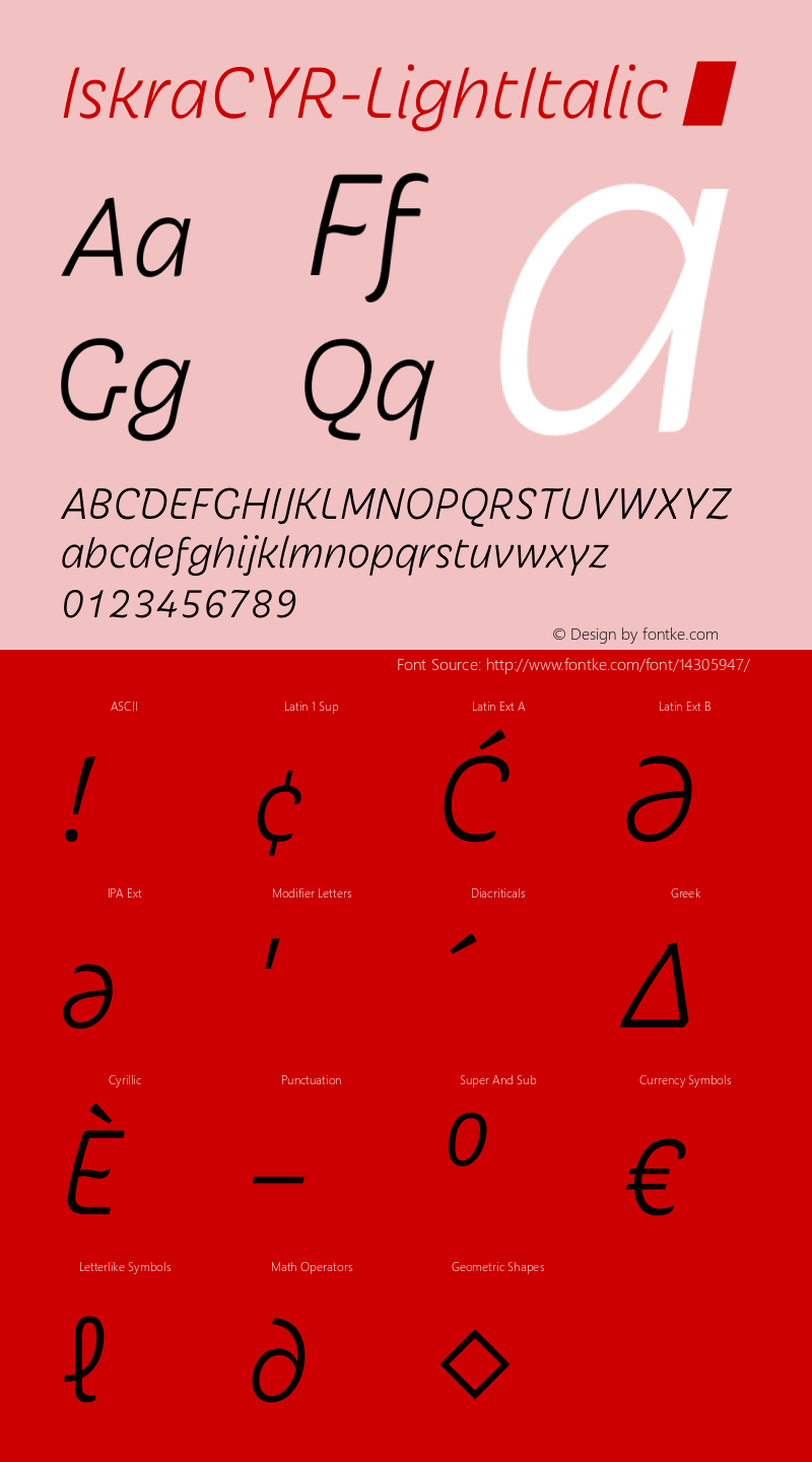 IskraCYR-LightItalic ☞ Version 1.000;com.myfonts.type-together.iskra.cyr-light-italic.wfkit2.3UqK Font Sample