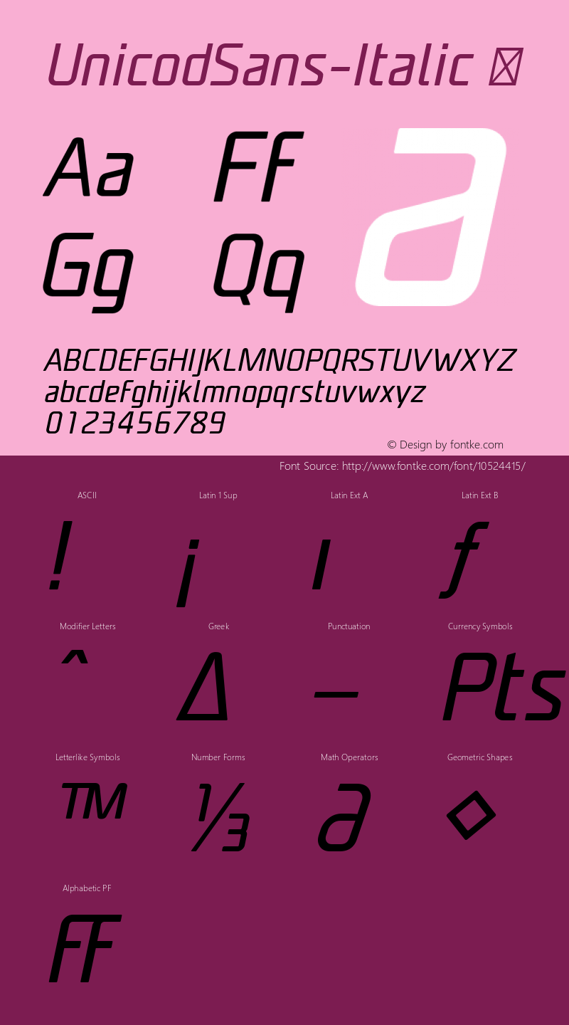 UnicodSans-Italic ☞ Version 1.000;com.myfonts.mostardesign.unicod-sans.italic.wfkit2.3rXz Font Sample