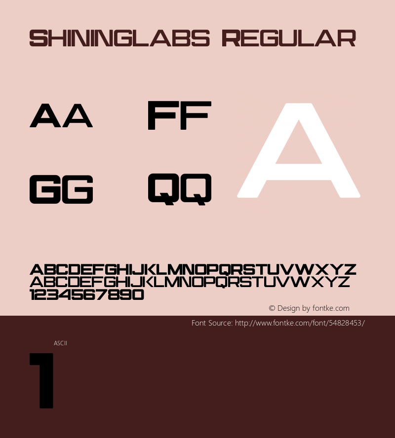 Shininglabs Version 1.001;Fontself Maker 1.1.1 Font Sample