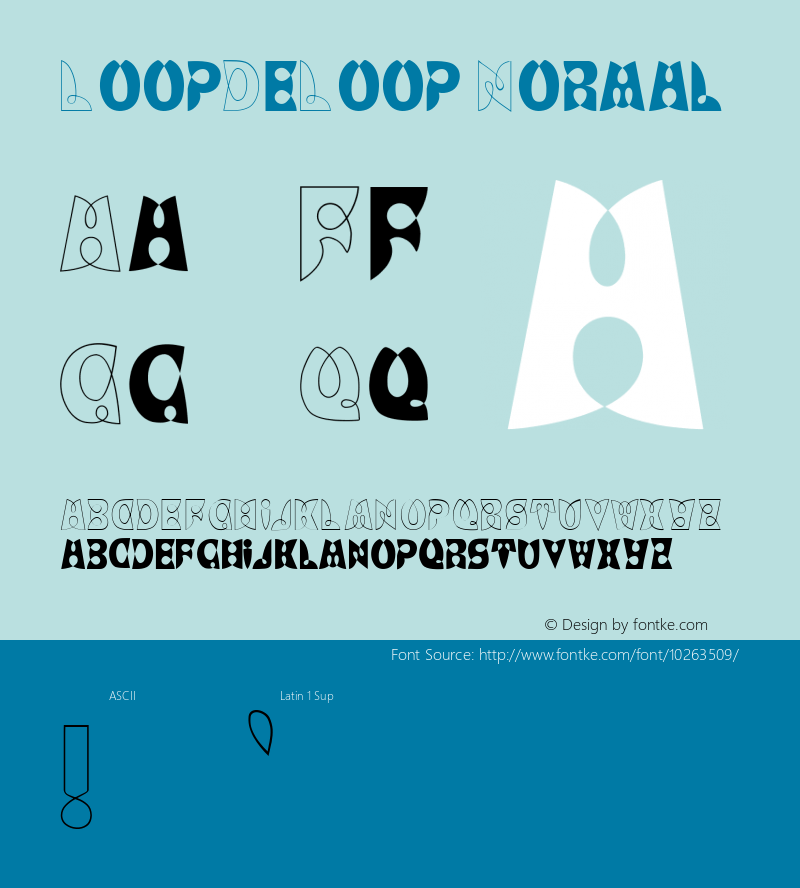 LoopDeLoop Normal Dienstag, 27-Sep-94  17:36:17 Font Sample