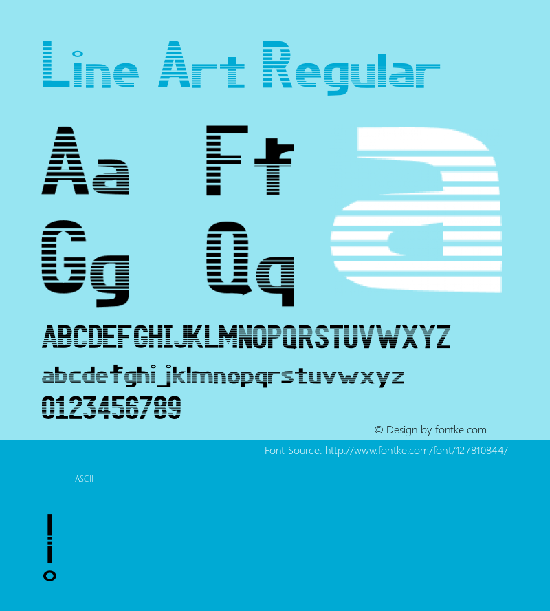 Line Art Version 0.10;November 11, 2020;FontCreator 12.0.0.2525 64-bit Font Sample