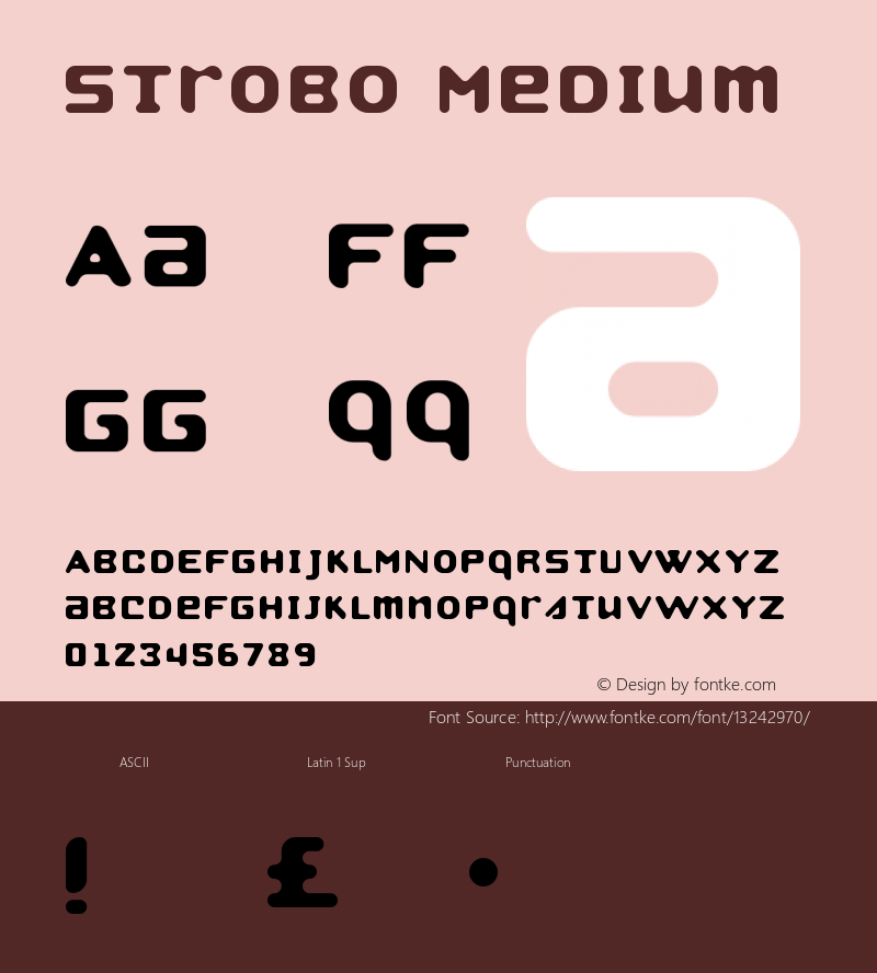 Strobo Medium Version 001.000  Font Sample