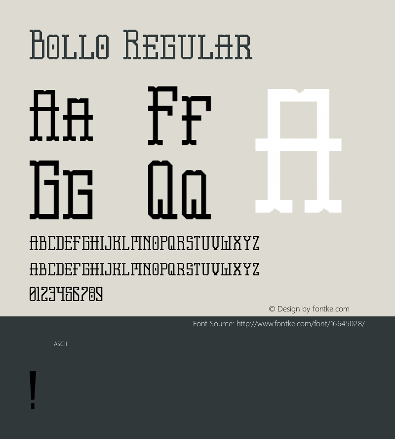 Bollo Regular Unknown Font Sample