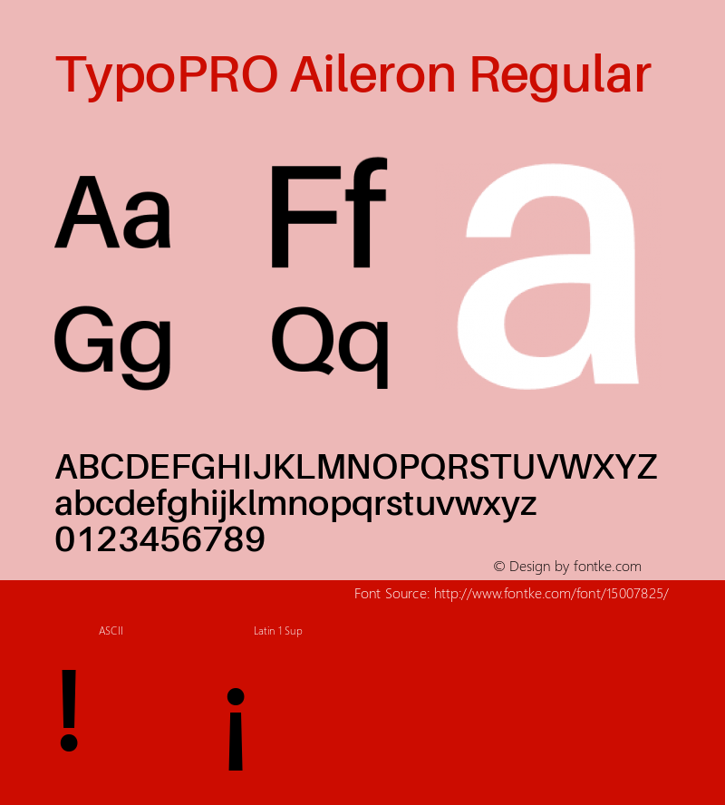 TypoPRO Aileron Regular Version 1.000;PS 001.000;hotconv 1.0.70;makeotf.lib2.5.58329 Font Sample