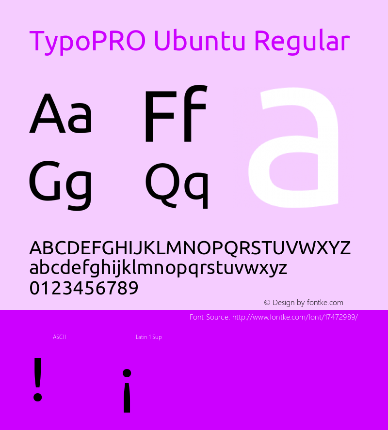 TypoPRO Ubuntu Regular 0.83 Font Sample