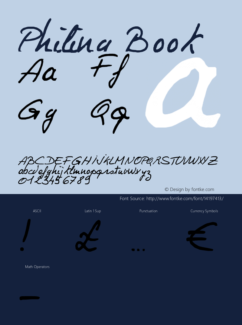 Philing Book Version 1998; 1.0, initial r Font Sample