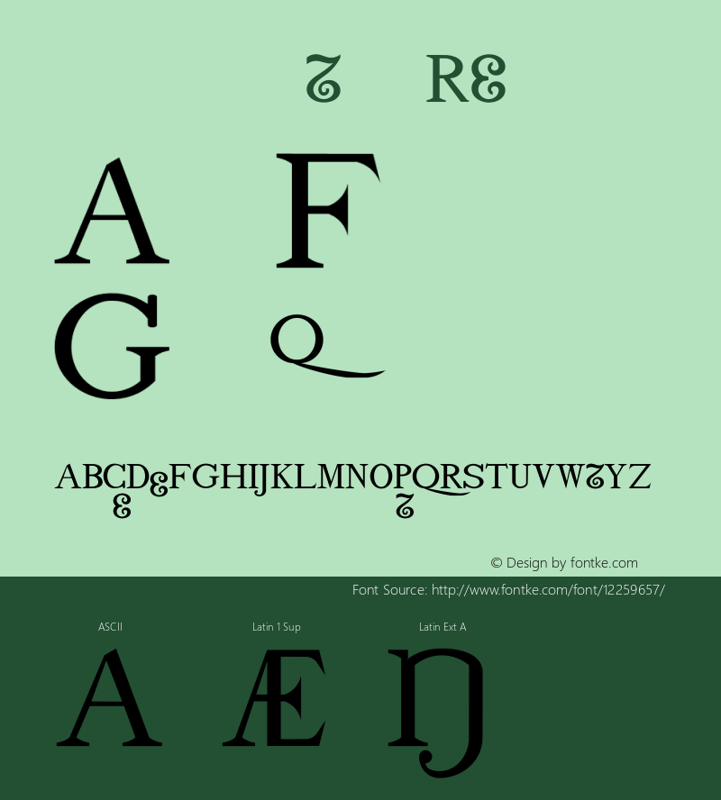 drmdozuibx12 Regular Version 001.001 Font Sample