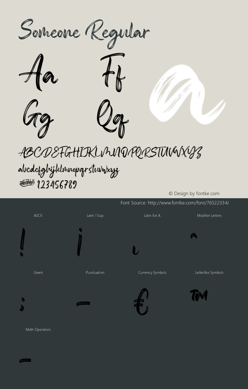 Someone Version 1.00;July 13, 2020;FontCreator 13.0.0.2643 64-bit Font Sample