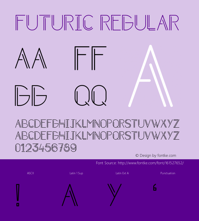 Futuric Version 1.002;Fontself Maker 3.5.4 Font Sample