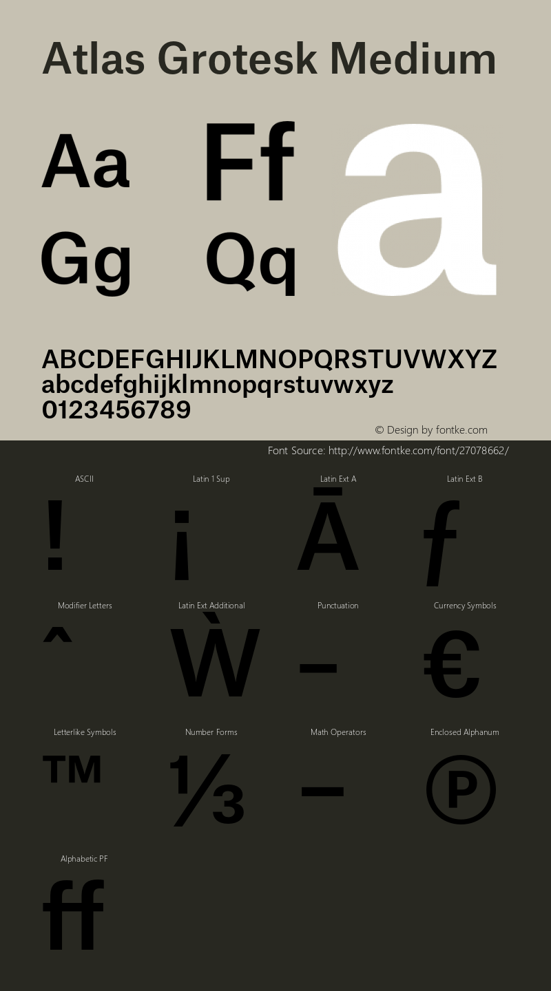 AtlasGrotesk-Medium Version 1.001;PS 1.001;hotconv 1.0.57;makeotf.lib2.0.21895 Font Sample