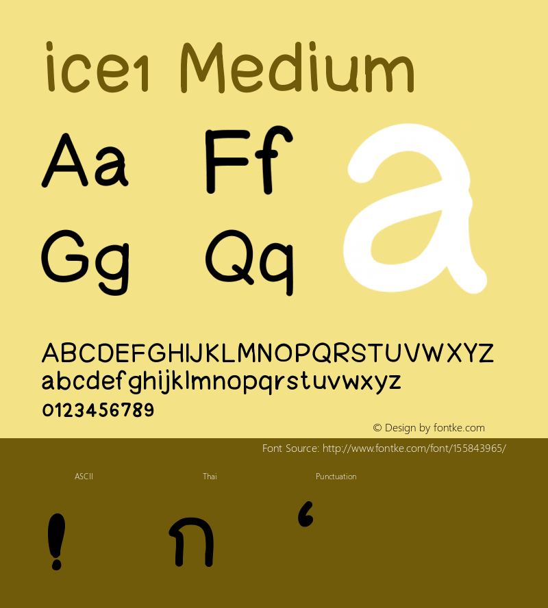 ice1 Version 001.000 Font Sample