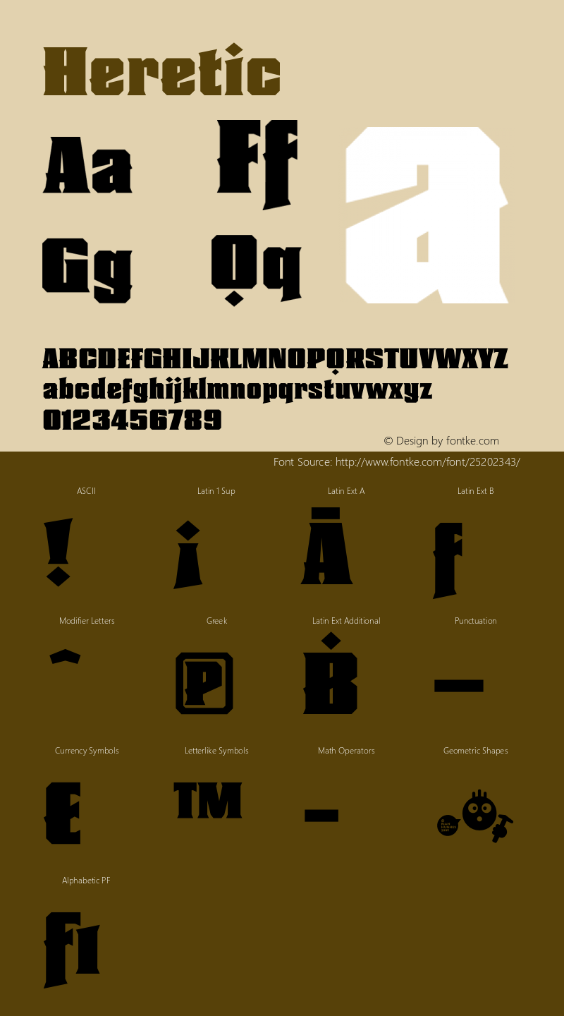 Heretic Extended Version 1.000;com.myfonts.easy.device.heretic.extended.wfkit2.version.42zw Font Sample