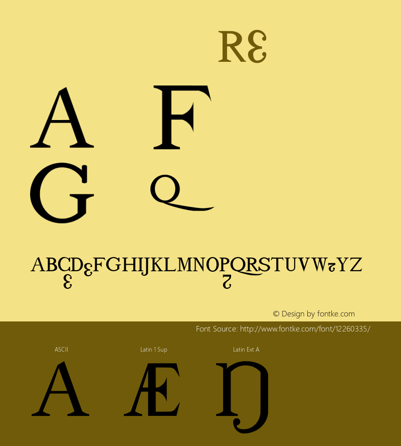 drmdozb11 Regular Version 001.001 Font Sample