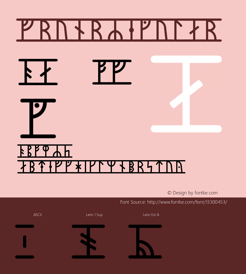 fruncr Regular Version 001.001 Font Sample