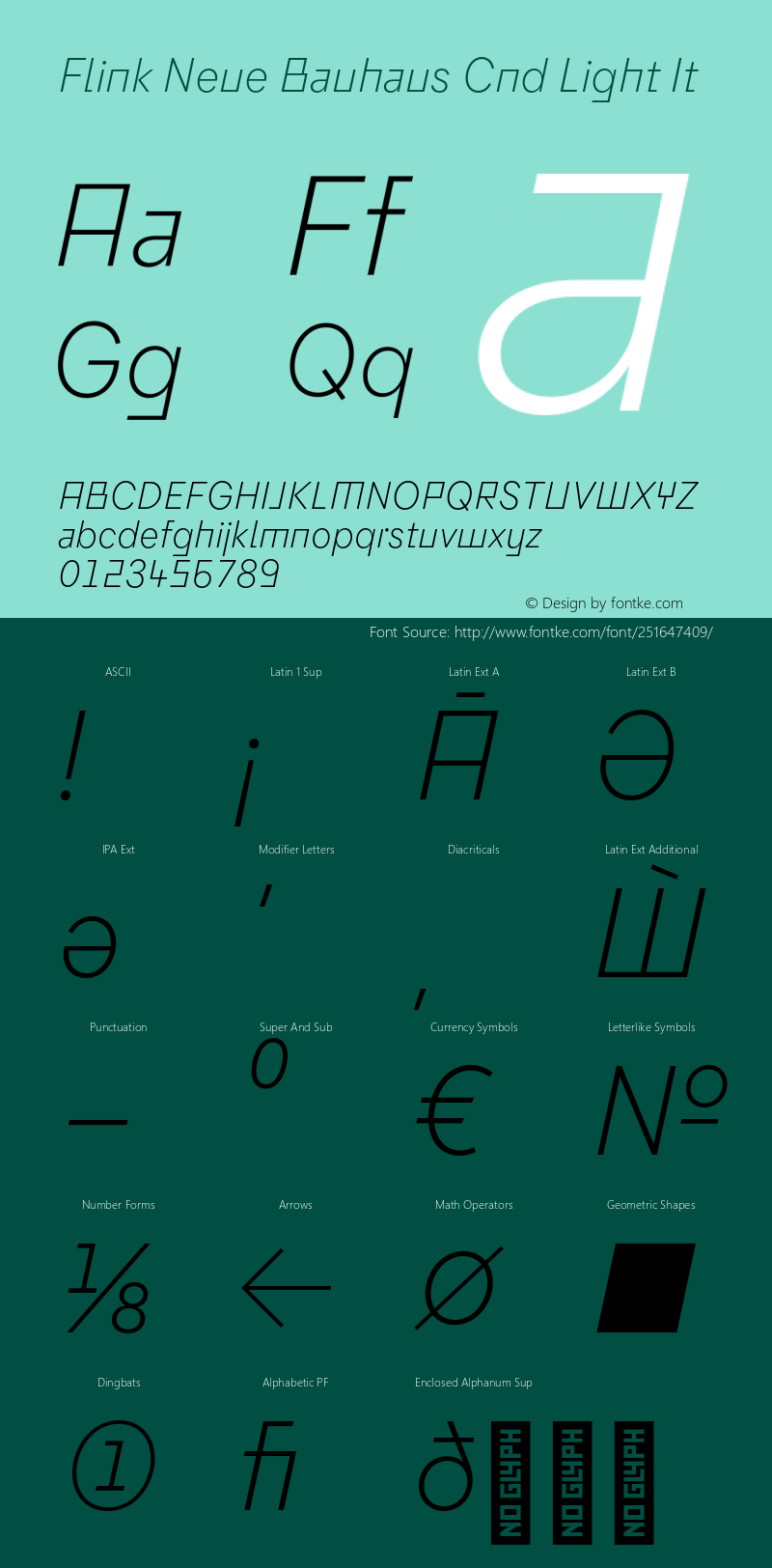 Flink Neue Bauhaus Cnd Light It Version 2.100;Glyphs 3.1.2 (3150)图片样张