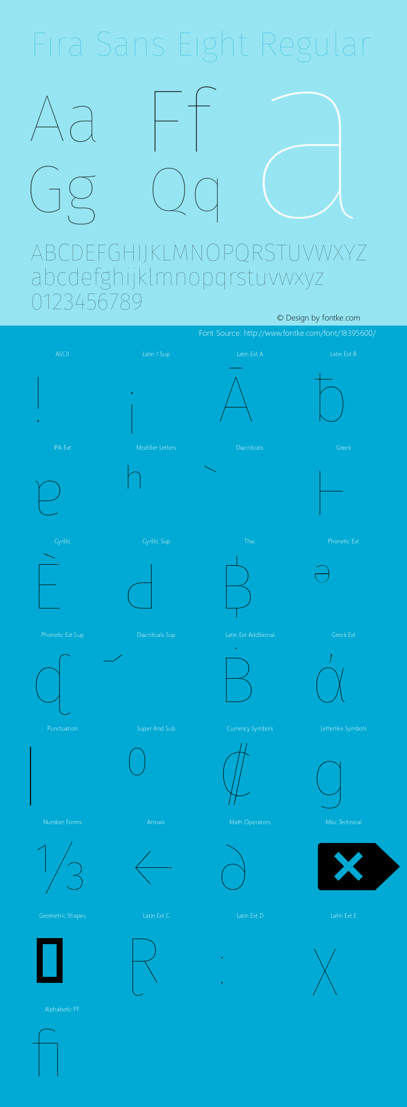 Fira Sans Eight Regular Version 4.203;PS 004.203;hotconv 1.0.88;makeotf.lib2.5.64775 Font Sample