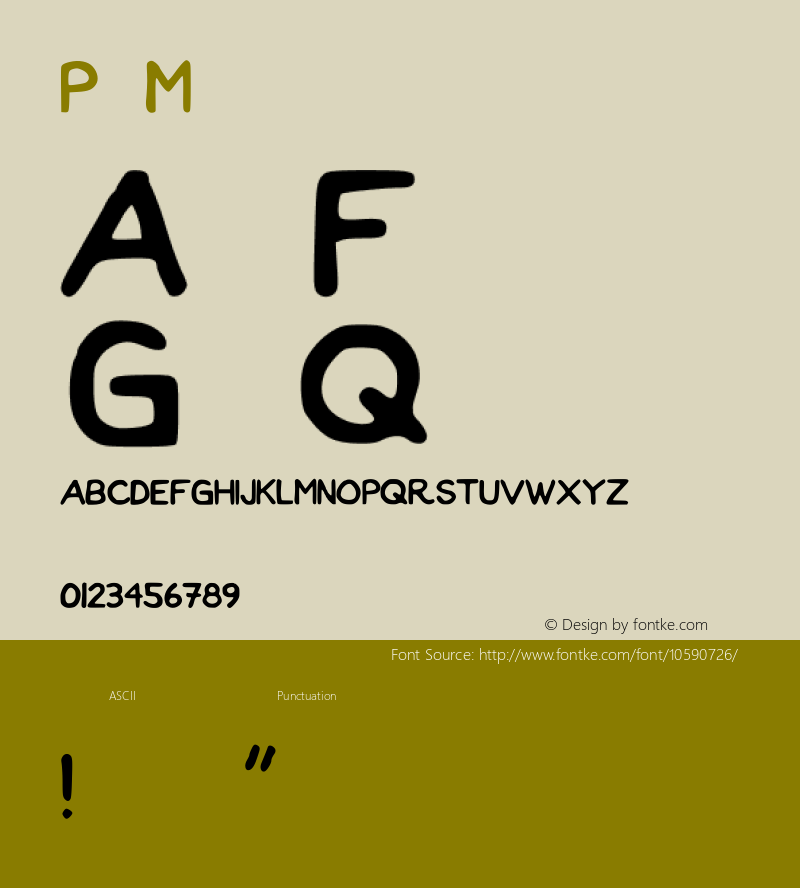 Parker Medium Version 001.000 Font Sample