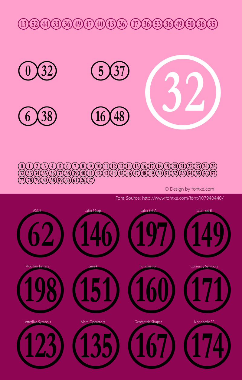 NumberpileReversed-Regular Version 3.103 Font Sample