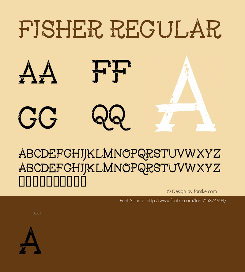 Fisher Regular Version 1.000;PS 001.001;hotconv 1.0.56 Font Sample