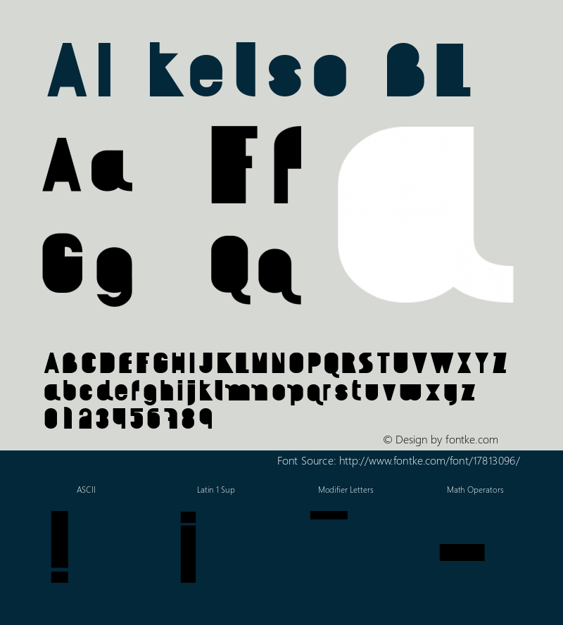 AI kelso BL Fontographer 4.7 9/16/07 FG4M­0000002045 Font Sample