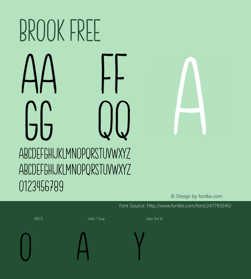 Brook FREE Version 1.004;Fontself Maker 3.5.8图片样张