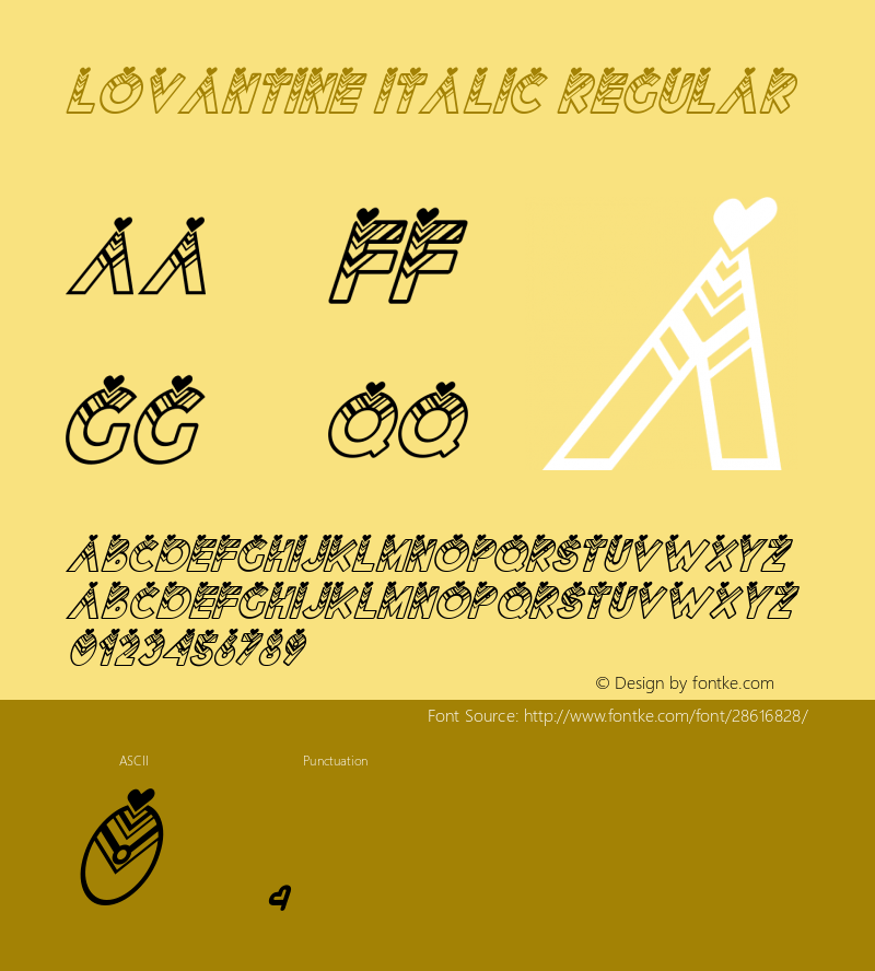 Lovantine italic Version 1.00;February 20, 2019;FontCreator 11.5.0.2427 64-bit Font Sample