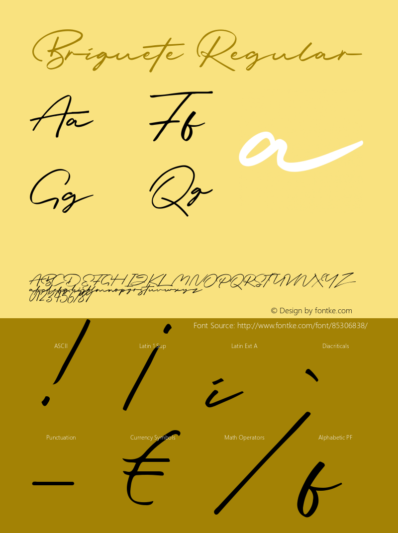 Briquete Version 1.00;November 24, 2020;FontCreator 12.0.0.2560 64-bit Font Sample