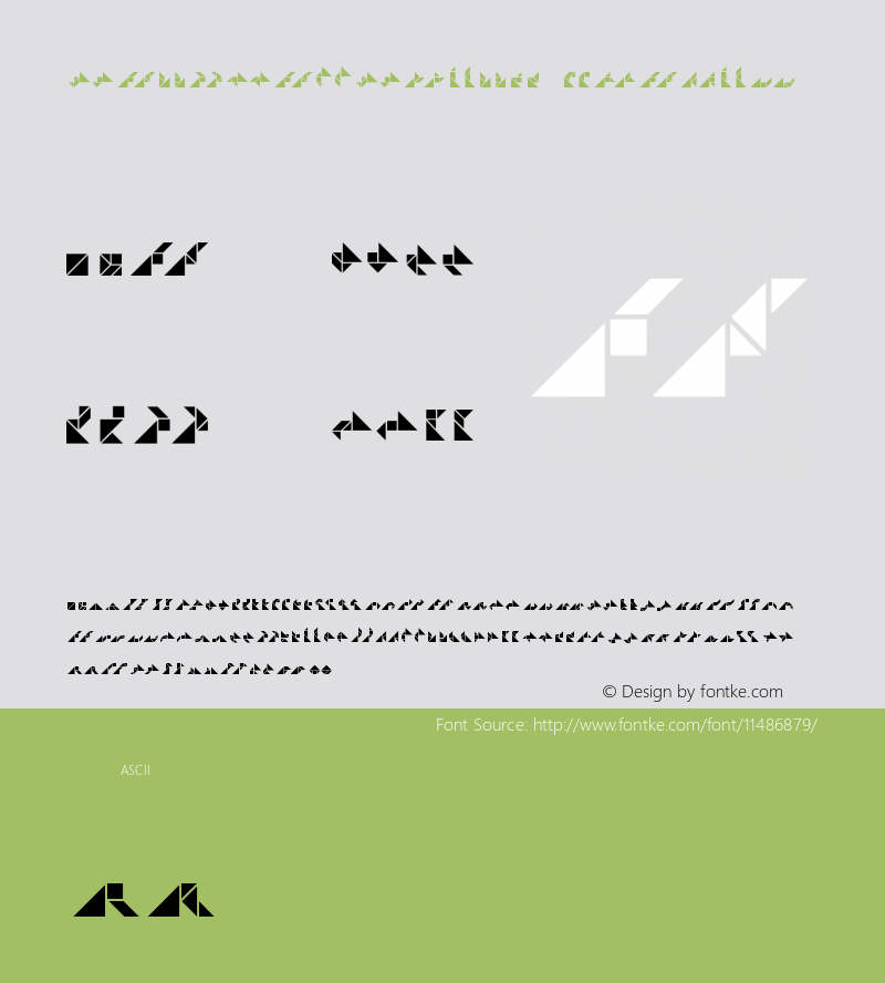 TangramTwins Italic Version 001.001 Font Sample