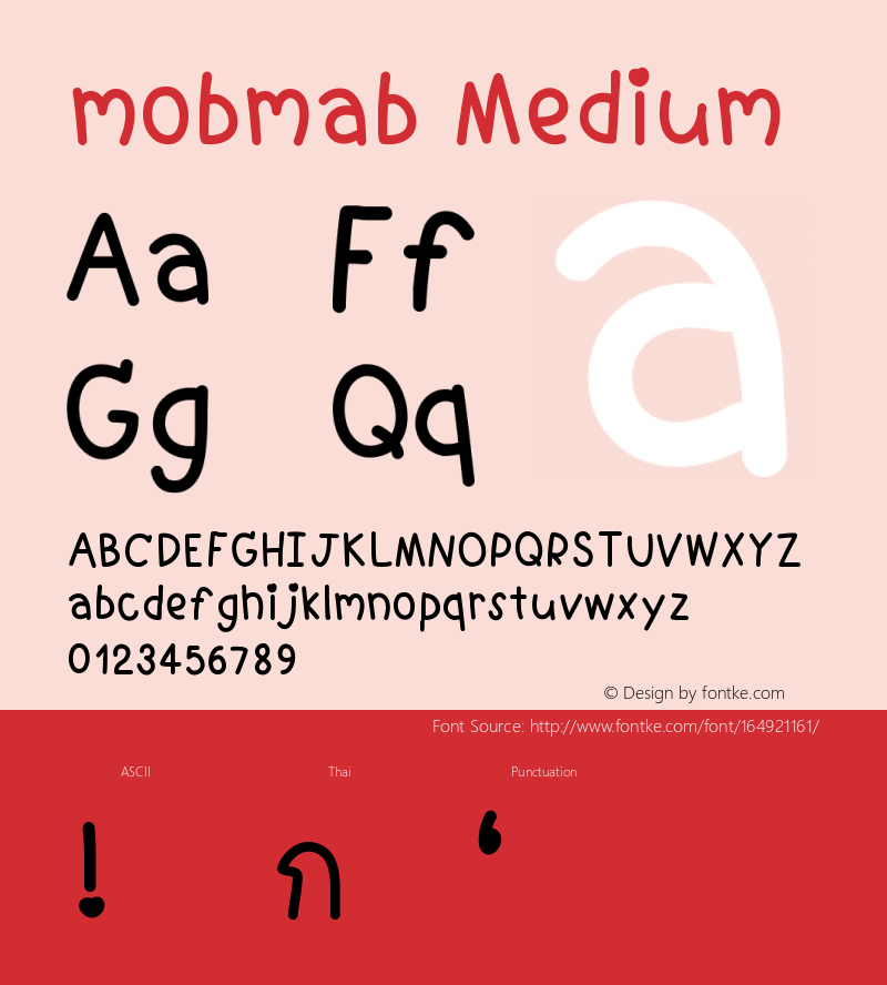mobmab Version 001.000 Font Sample