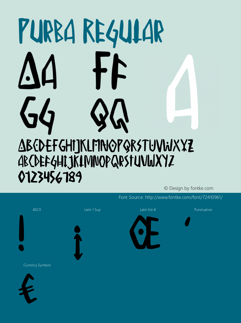 Purba Version 1.0 Font Sample