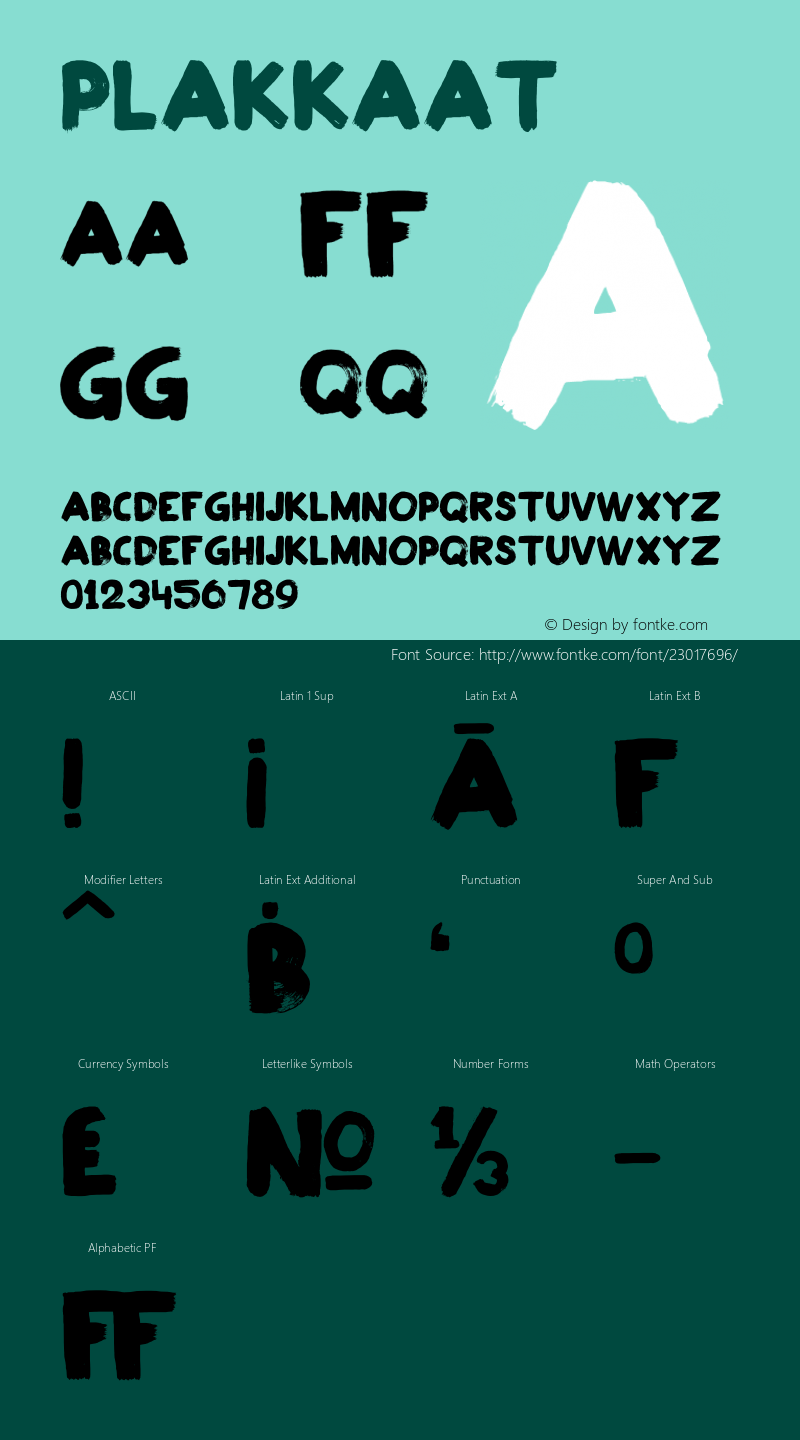 ☞Plakkaat Version 1.007;com.myfonts.hanoded.plakkaat.plakkaat.wfkit2.3RrS Font Sample