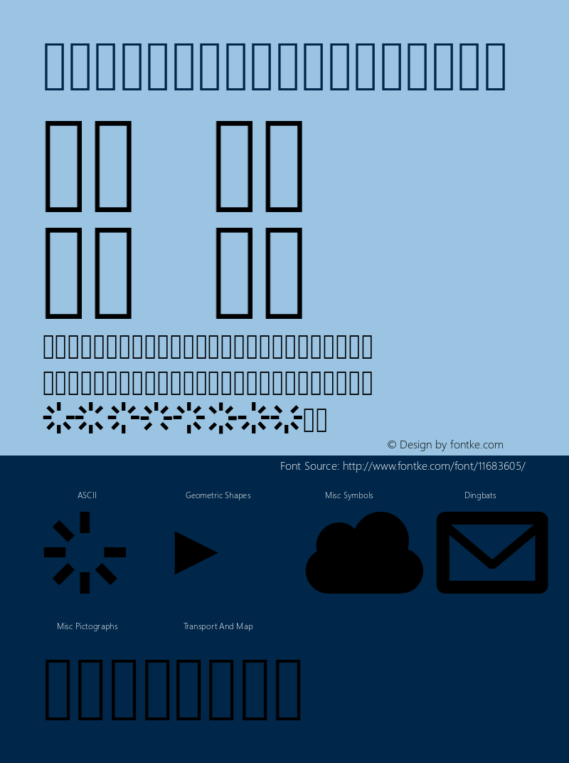 Web Symbols Medium Version 1.0 ; ttfautohint (v0.8) -f -G 200 -r 50 -s Font Sample