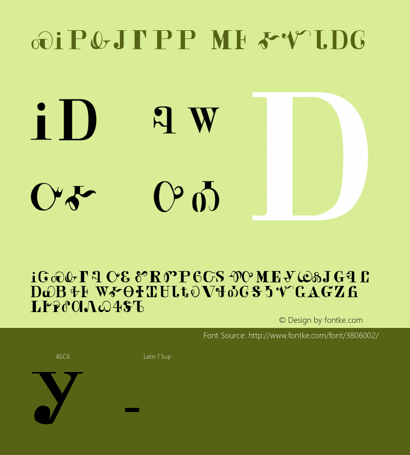 CALDWELL Regular Altsys Fontographer 3.5  3/17/97 Font Sample