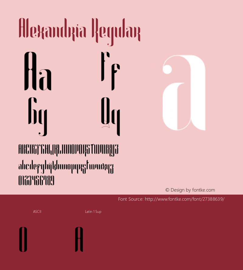 Alexandria Version 1.002;Fontself Maker 3.0.0-3 Font Sample