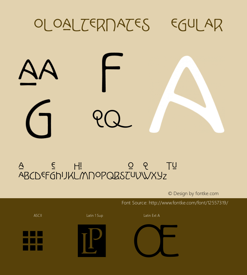 KoloAlternates Regular 001.000 Font Sample