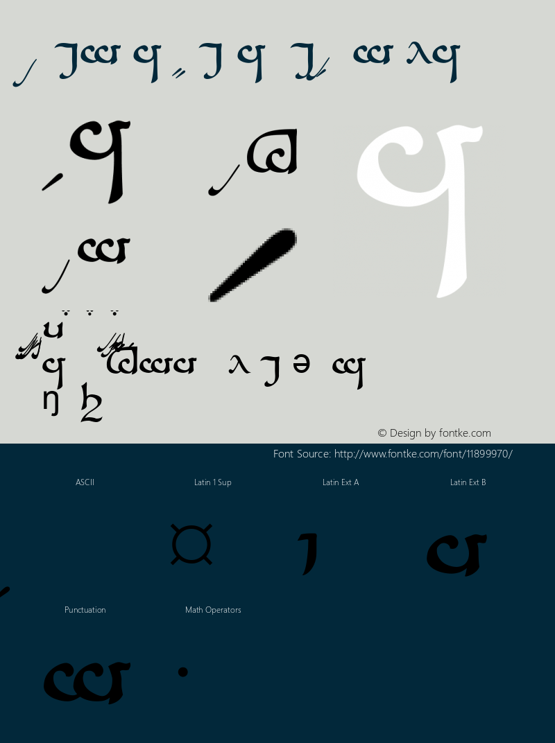 Tengwar Sindarin-A Regular Version 1.0 Font Sample