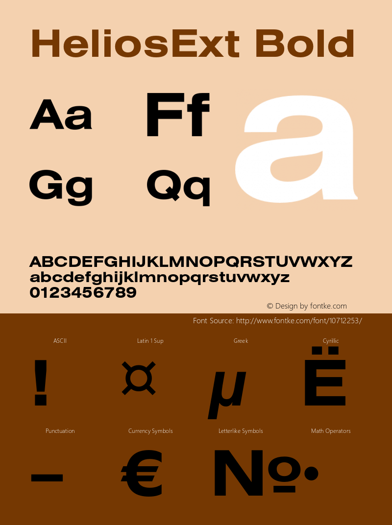 HeliosExt Bold OTF 1.0;PS 001.001;Core 116;AOCW 1.0 161 Font Sample