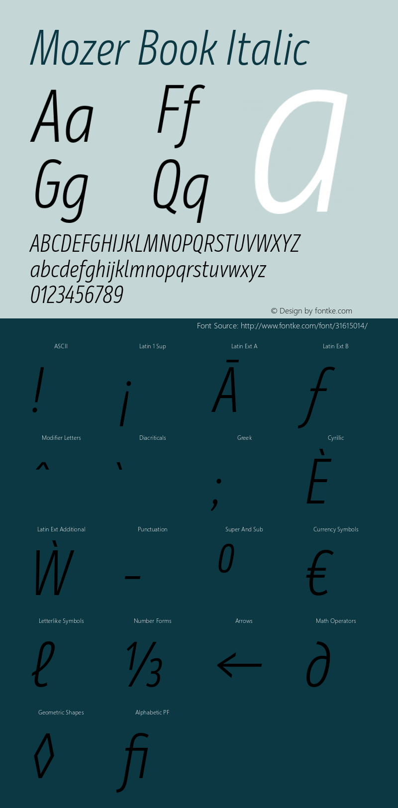 Mozer-BookItalic Version 1.000;hotconv 1.0.109;makeotfexe 2.5.65596;YWFTv17 Font Sample