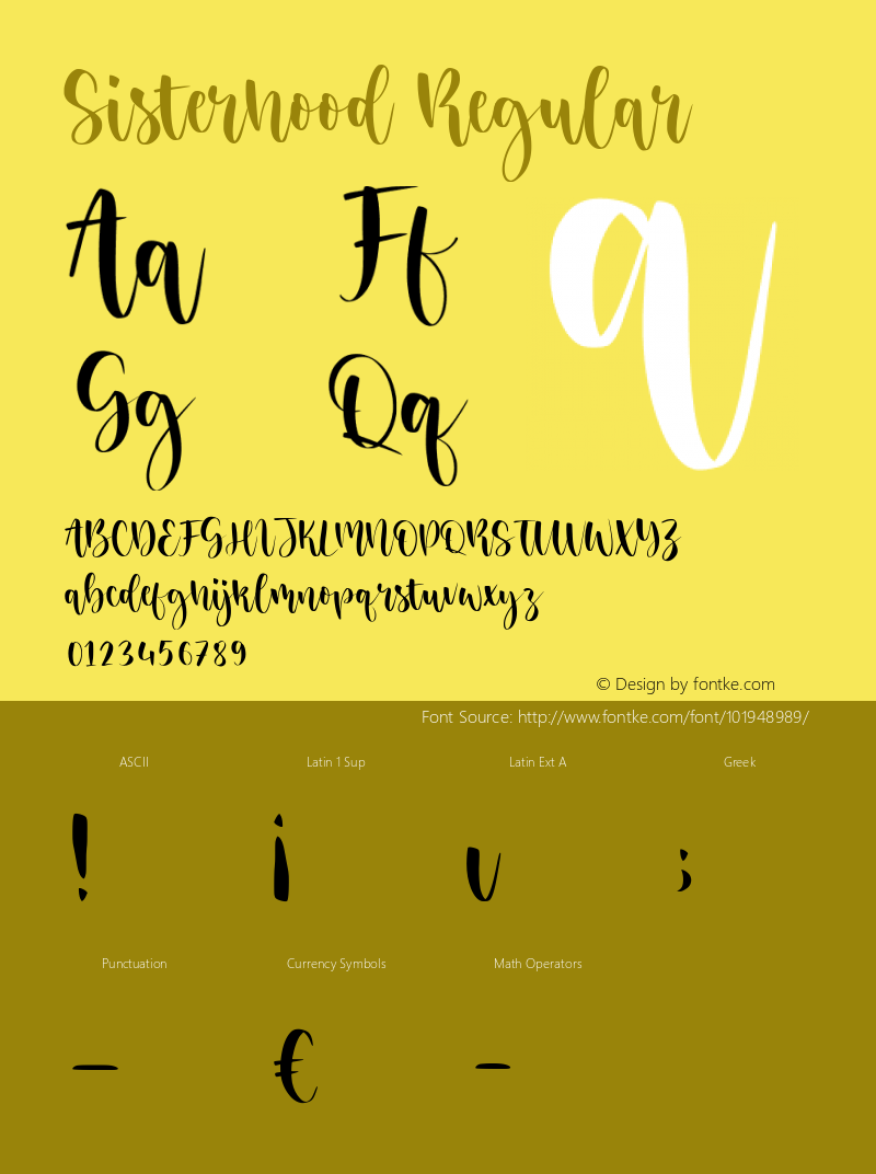 Sisterhood Version 1.00;January 5, 2021;FontCreator 11.5.0.2430 64-bit Font Sample