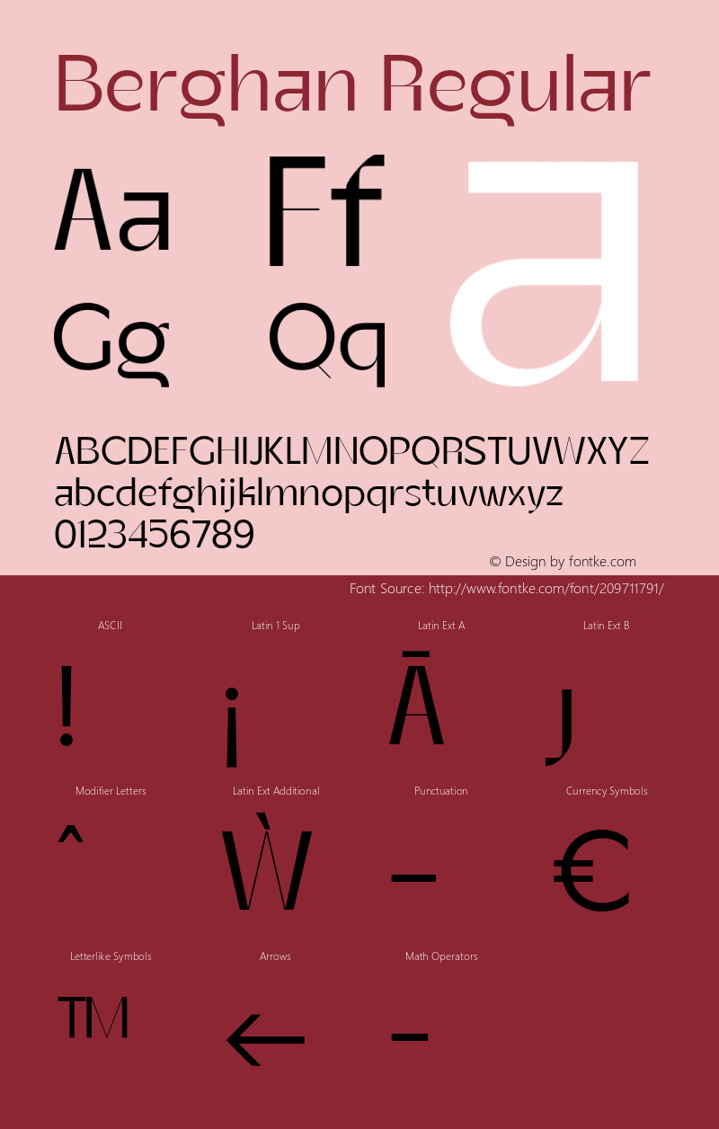 Berghan Regular Version 1.000;FEAKit 1.0图片样张