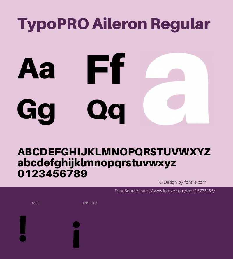 TypoPRO Aileron Regular Version 1.102;PS 001.102;hotconv 1.0.70;makeotf.lib2.5.58329 Font Sample